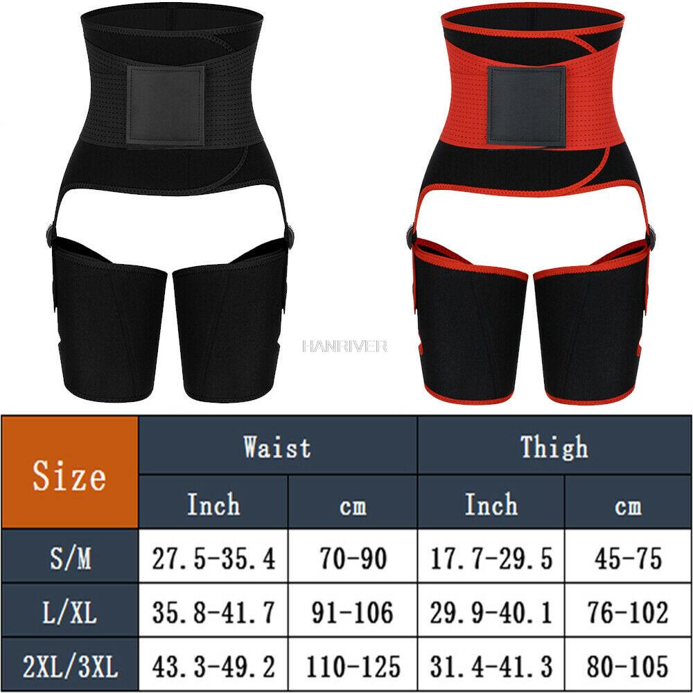 3 in 1 waist and thigh trimmer - огляд і ціна Sweat Waist Trainer Belt Neoprene