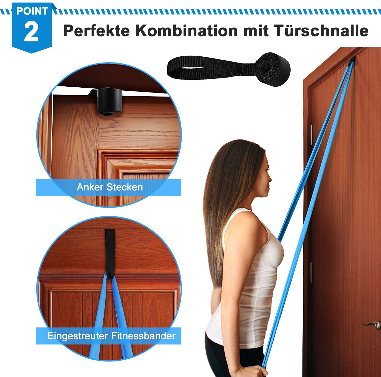 Elastic Fitness Bands 3Pcs Res - огляд і ціна Pilates Bar Kit With Resistance Bands