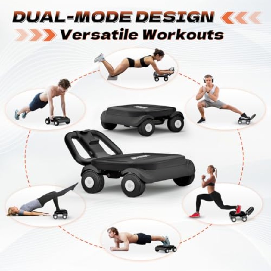 Ab Roller Wheel for home gym c - огляд і ціна Ab Roller Wheel With Elbow Support