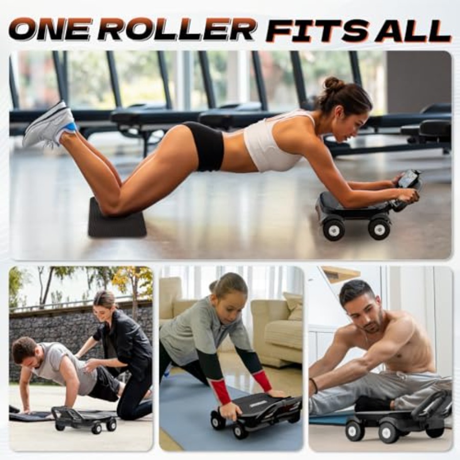 Ab Roller Wheel for home gym c - огляд і ціна Ab Roller Wheel With Elbow Support