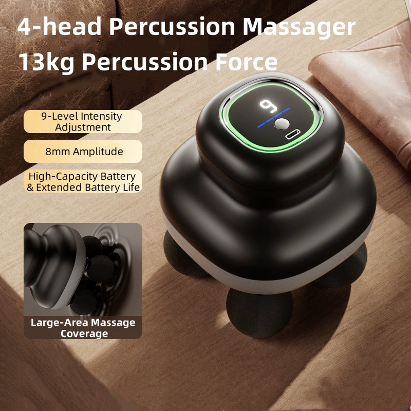 4-Heads Handheld Fascia Gun Pr - огляд і ціна Electric Massage Gun Deep Tissue
